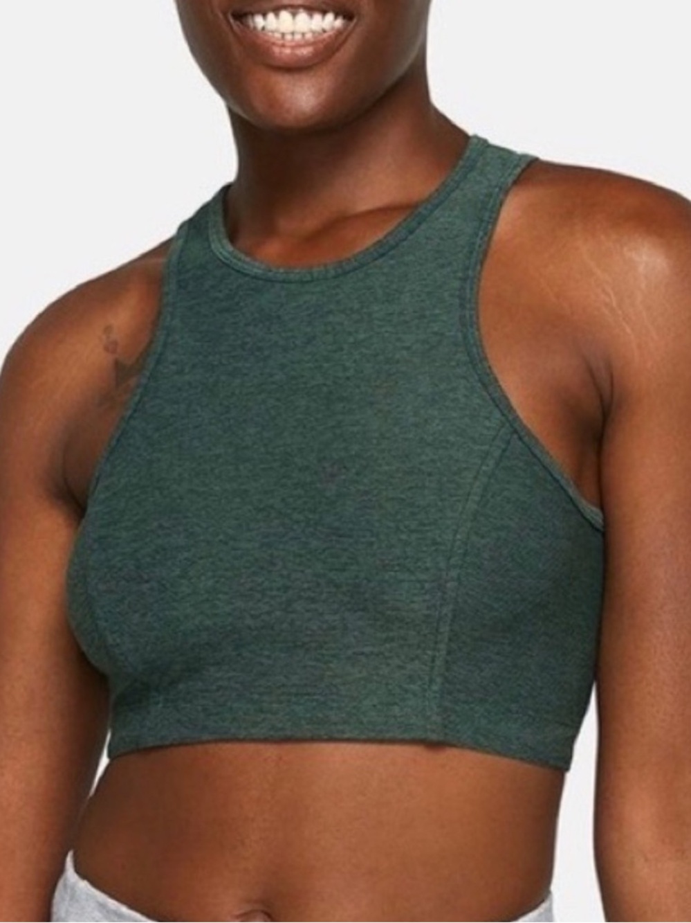 Outdoor Voices Green Crop Top